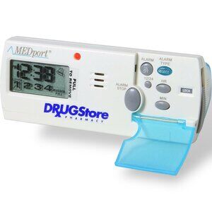 MEDport MEDGlider System 1 Talking Pill Organizer Digital Timer Reminder